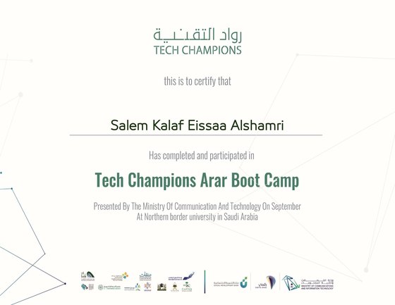 Certificado del bootcamp Tech Champions